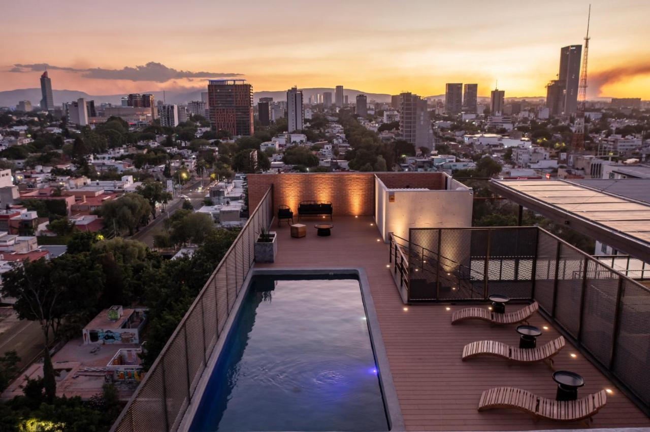 Galeria Flat Rooftop Pool Witgdl 과달라하라 외부 사진